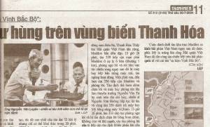 báo Thanh Niên đăng tin Kỷ Niệm 40 năm Bắc Việt tấn công tàu Maddox